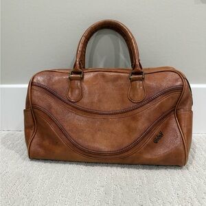 Giolvan Vintage brown leather bowler satchel (EUC)